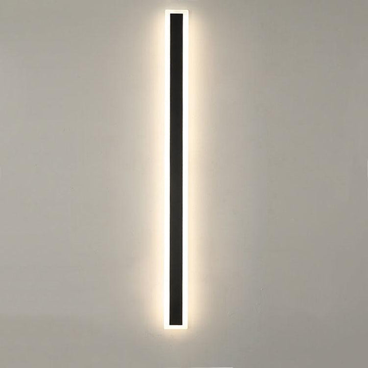 Minimalist Elongated Bar LED Wall Light Waterproof Acrylic Outdoor Fixture-Orizon Depot