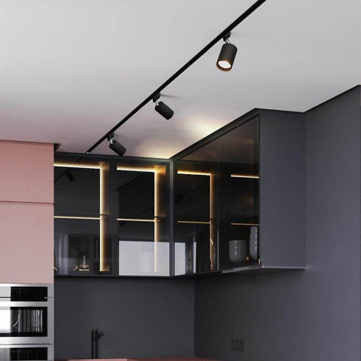 Modern Industrial Tubular Multi-Head LED Track Ceiling Light Fixture-Orizon Depot