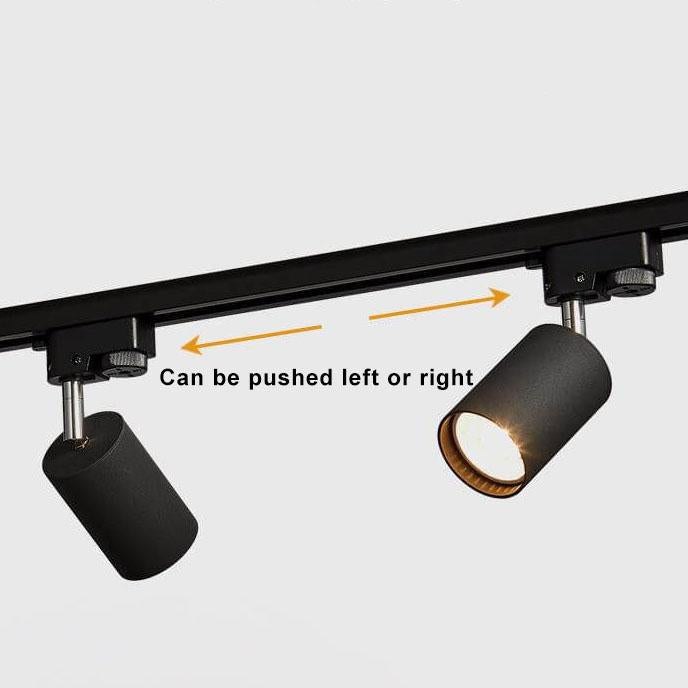 Modern Industrial Tubular Multi-Head LED Track Ceiling Light Fixture-Orizon Depot