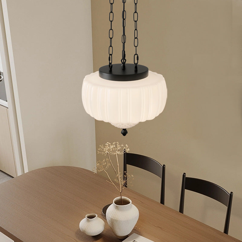 Vintage Milky White Pendant Light with Timeless Elegance-Orizon Depot