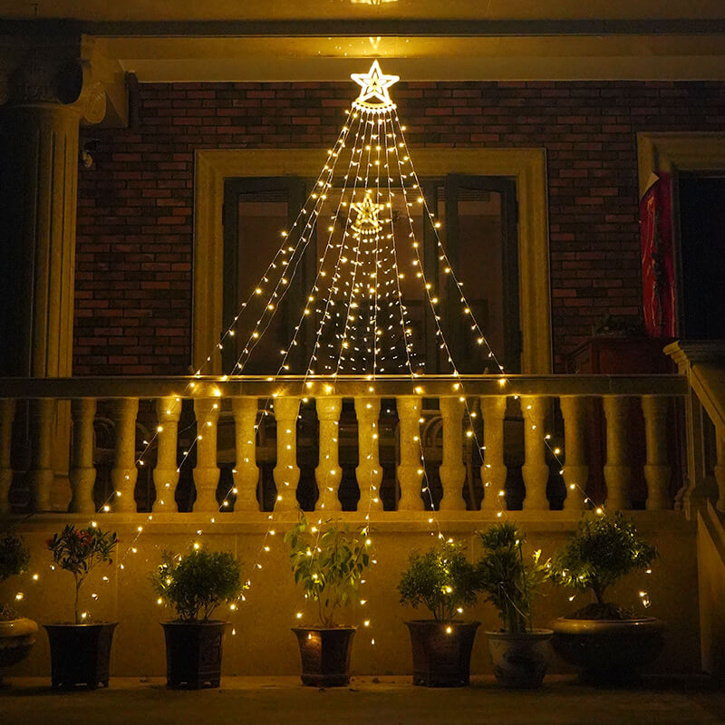 Star Waterfall Light Christmas Meteor Lights LED String Lamp-Orizon Depot