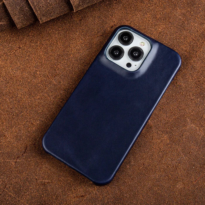 Genuine Leather Oil Wax iPhone Case for Ultimate Protection-Orizon Depot