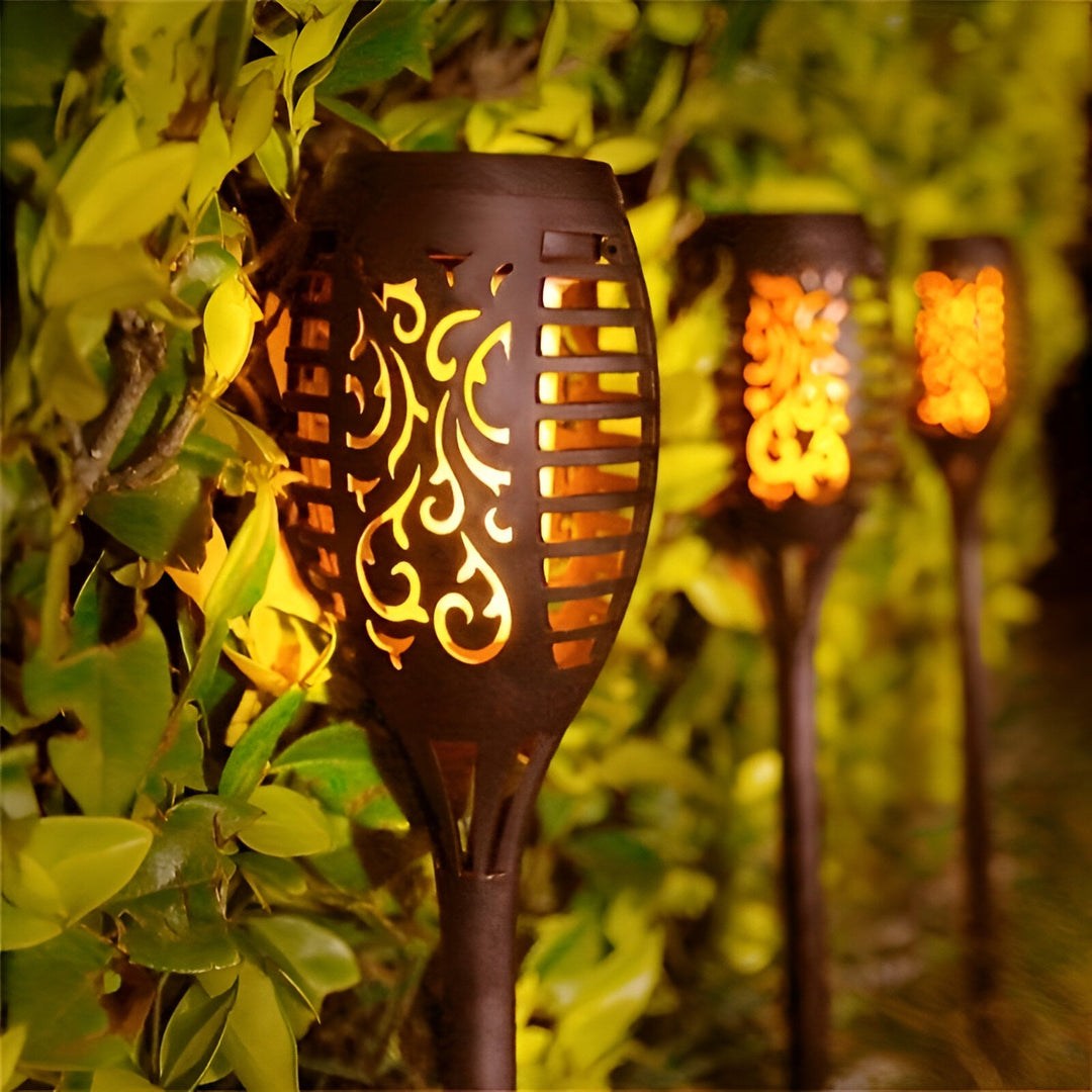 Outdoor Solar Flame Garden Light for Pathway and Patio Decor-Orizon Depot
