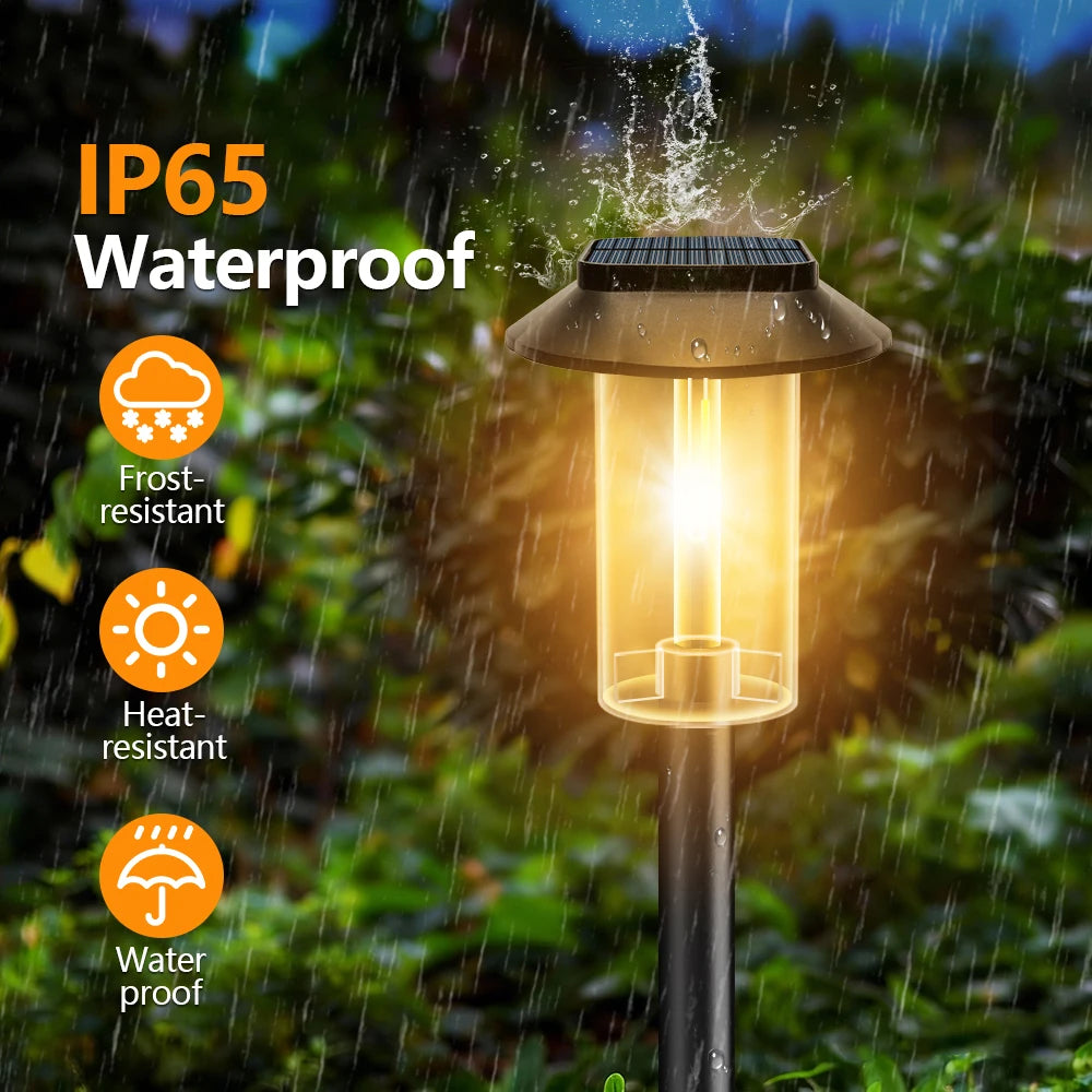 Outdoor Waterproof Solar Pathway Lights for Garden and Walkways-Orizon Depot