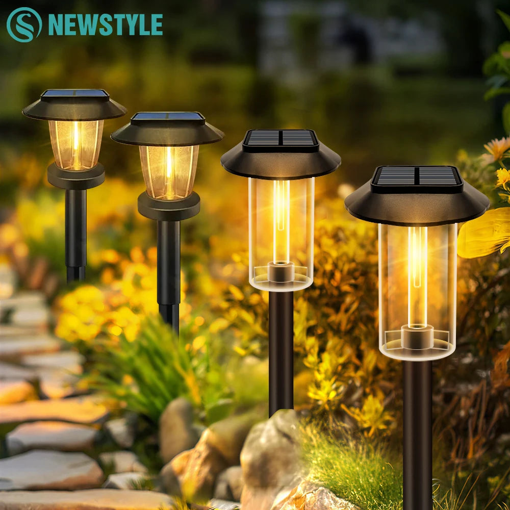Outdoor Waterproof Solar Pathway Lights for Garden and Walkways-Orizon Depot