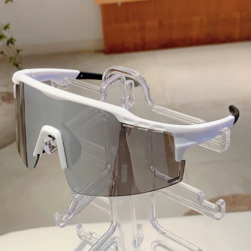 Oversized Punk Mirror Anti-UV Sports Sunglasses-Orizon Depot