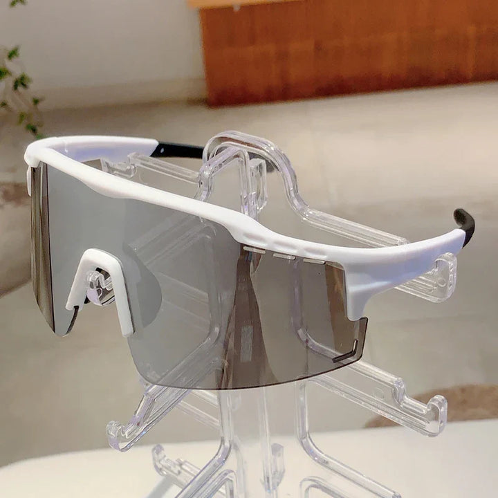 Oversized Punk Mirror Anti-UV Sports Sunglasses-Orizon Depot