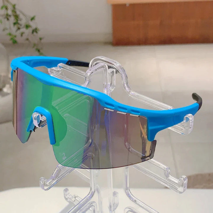 Oversized Punk Mirror Anti-UV Sports Sunglasses-Orizon Depot