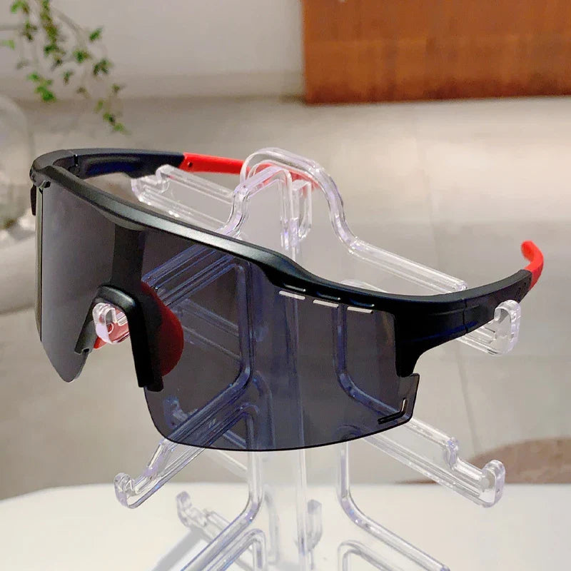 Oversized Punk Mirror Anti-UV Sports Sunglasses-Orizon Depot