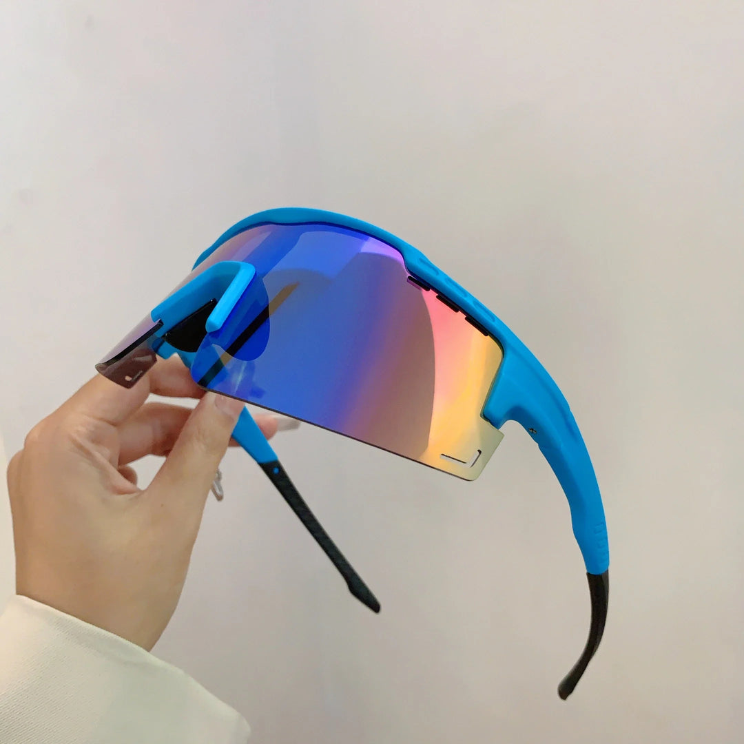 Oversized Punk Mirror Anti-UV Sports Sunglasses-Orizon Depot