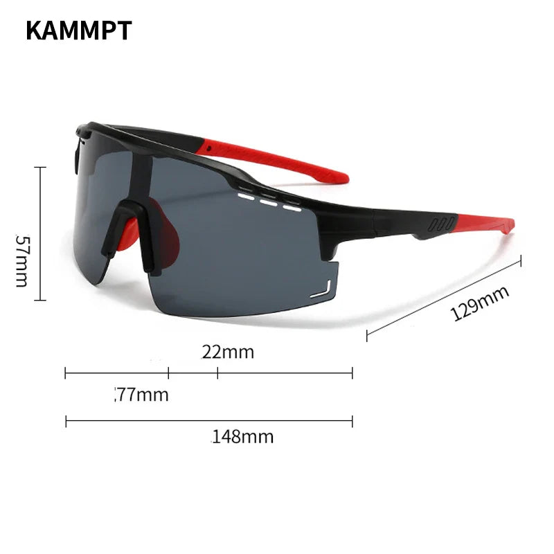 Oversized Punk Mirror Anti-UV Sports Sunglasses-Orizon Depot