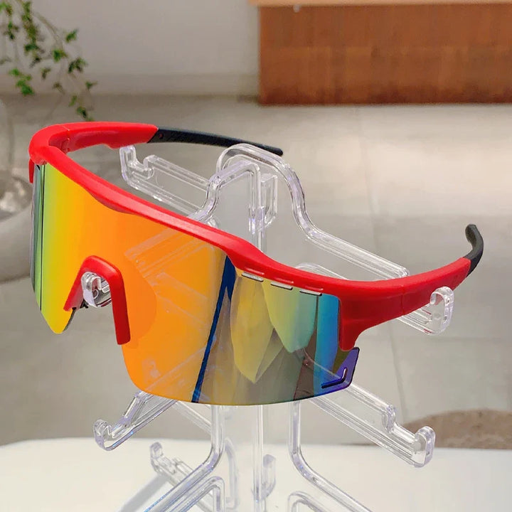 Oversized Punk Mirror Anti-UV Sports Sunglasses-Orizon Depot