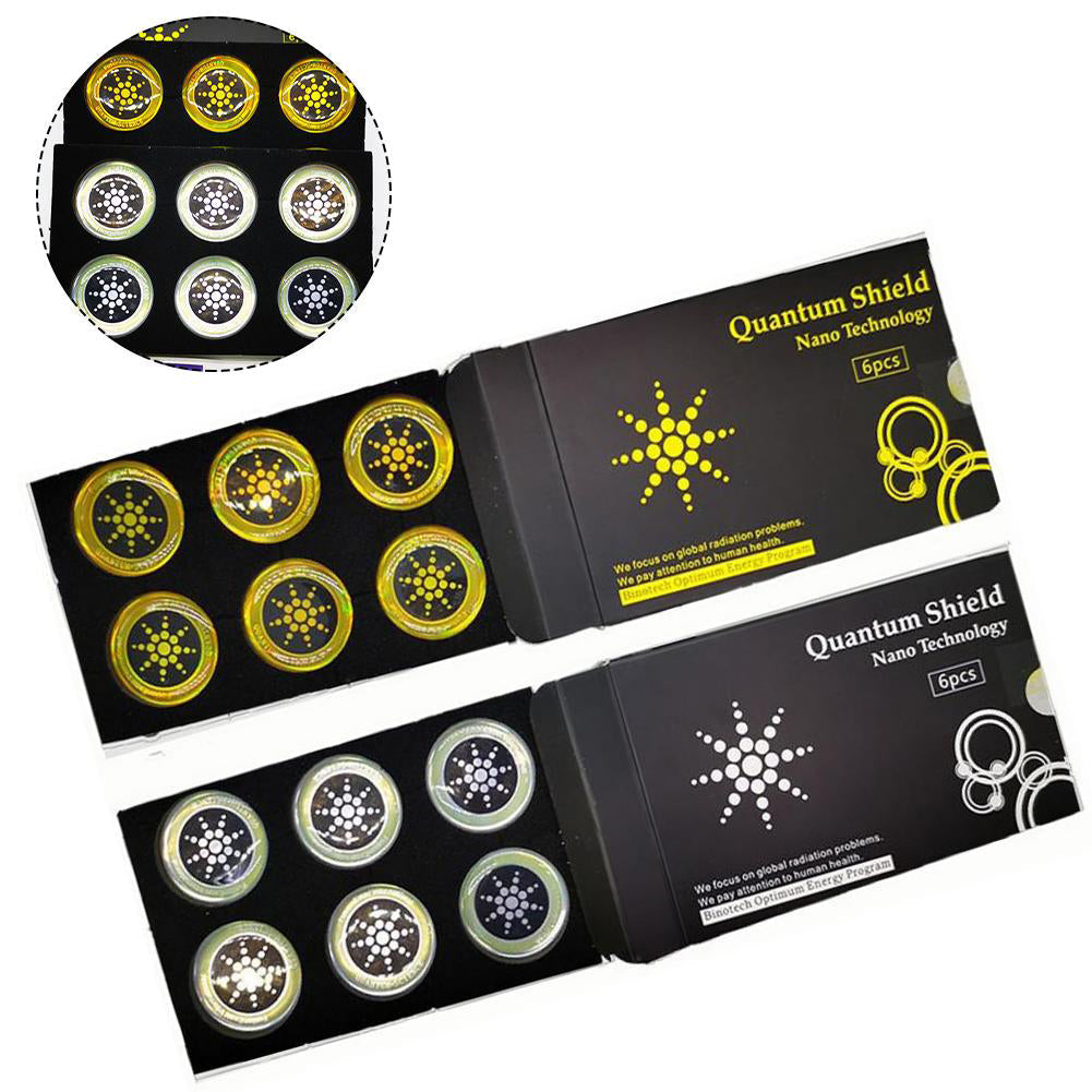 6-Pack EMF Protection Stickers for Cell Phones & Devices