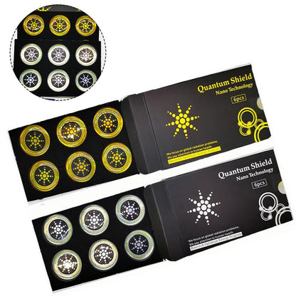 6-Pack EMF Protection Stickers for Cell Phones & Devices