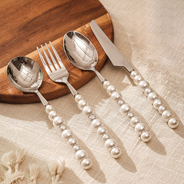 Pearl Grip Cutlery Set - 4 Piece Kitchen Utensil Collection-Orizon Depot