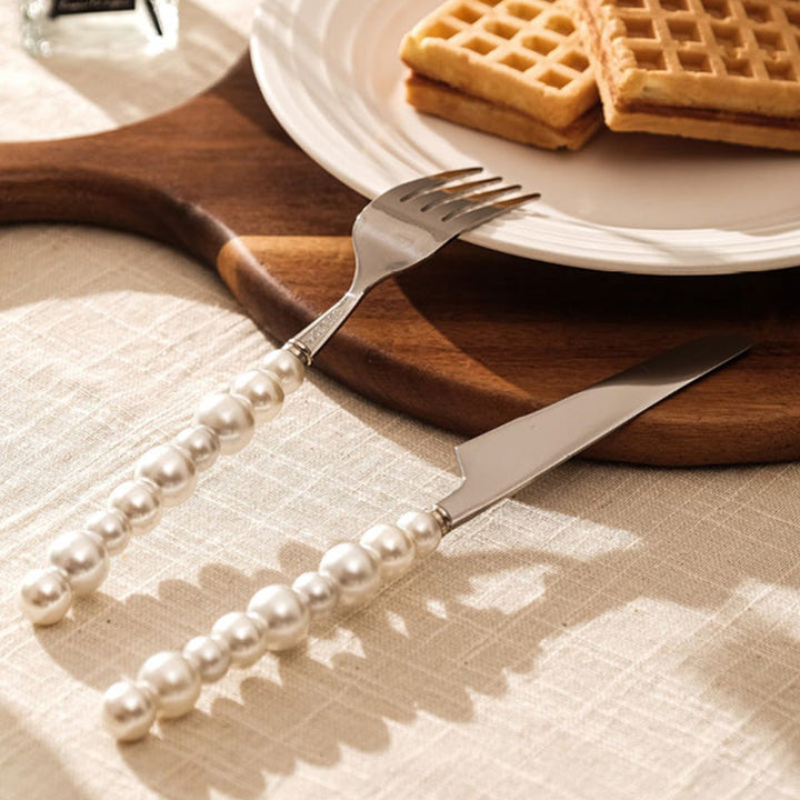 Pearl Grip Cutlery Set - 4 Piece Kitchen Utensil Collection-Orizon Depot