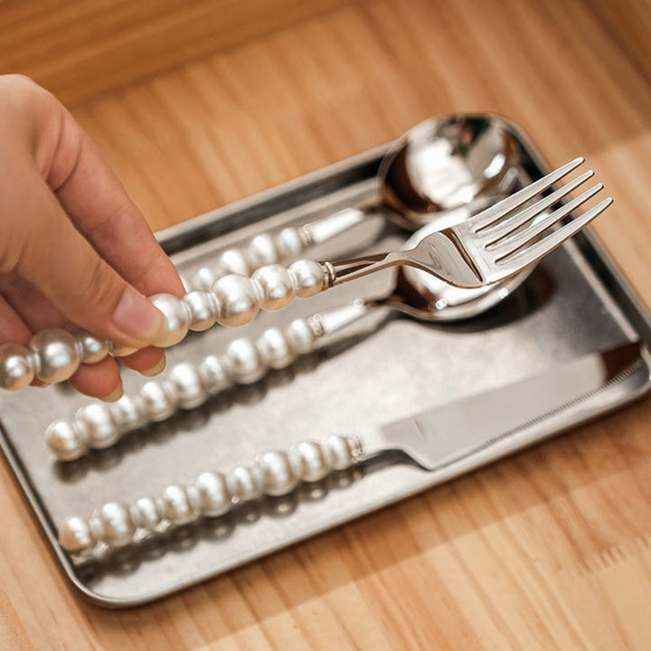 Pearl Grip Cutlery Set - 4 Piece Kitchen Utensil Collection-Orizon Depot