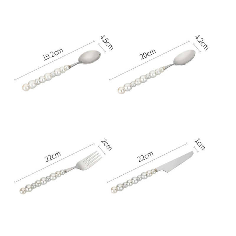 Pearl Grip Cutlery Set - 4 Piece Kitchen Utensil Collection-Orizon Depot