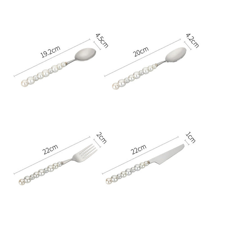 Pearl Grip Cutlery Set - 4 Piece Kitchen Utensil Collection-Orizon Depot