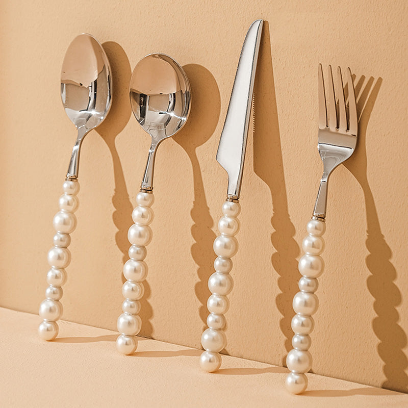 Pearl Grip Cutlery Set - 4 Piece Kitchen Utensil Collection-Orizon Depot