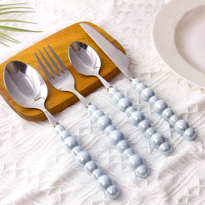 Pearl Grip Cutlery Set - 4 Piece Kitchen Utensil Collection-Orizon Depot