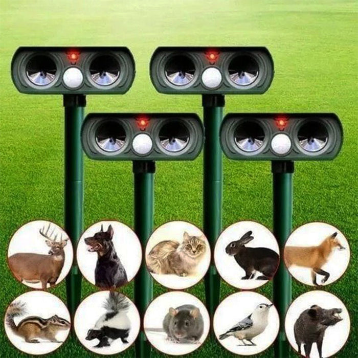 Solar-Powered Infrared Animal Pest Repeller Device (1 Unit)
