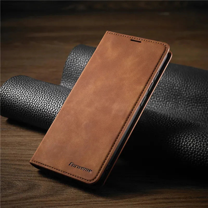 Leather Magnetic Shockproof Slim Phone Case-Orizon Depot