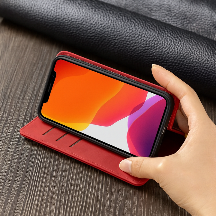 Leather Magnetic Shockproof Slim Phone Case-Orizon Depot