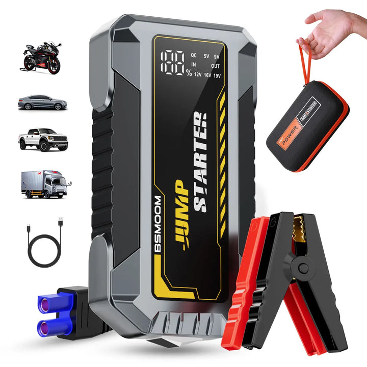Portable 12V Car Jump Starter Power Bank Emergency Charger-Orizon Depot