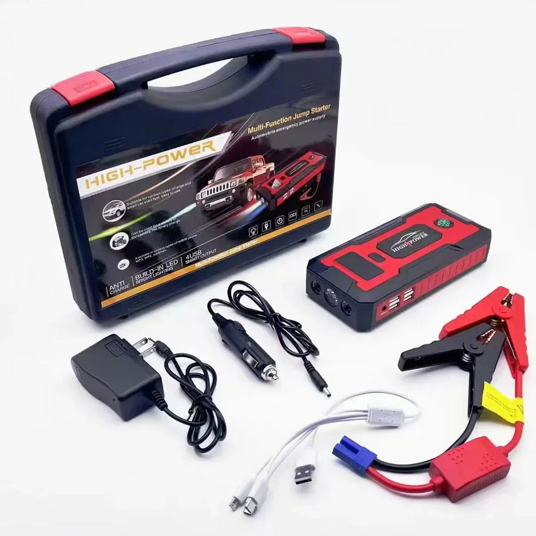 Portable 12V Emergency Car Jump Starter and Power Bank Kit-Orizon Depot