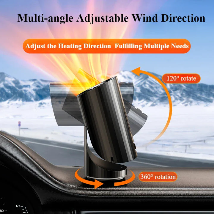 Portable 360° Car Heater Defogger for Quick Winter Warmth-Orizon Depot