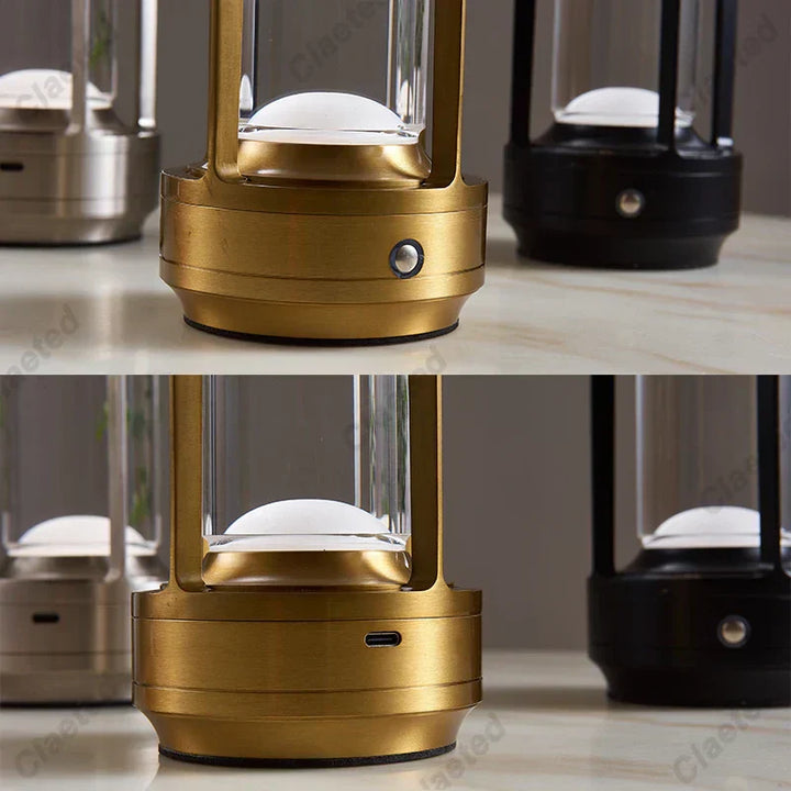 Portable Wireless LED Lantern with Charging Station-Orizon Depot