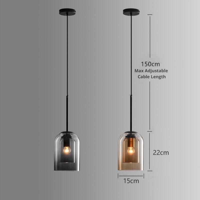 Modern Nordic Glass Pendant Light | Stylish Hanging Lamp