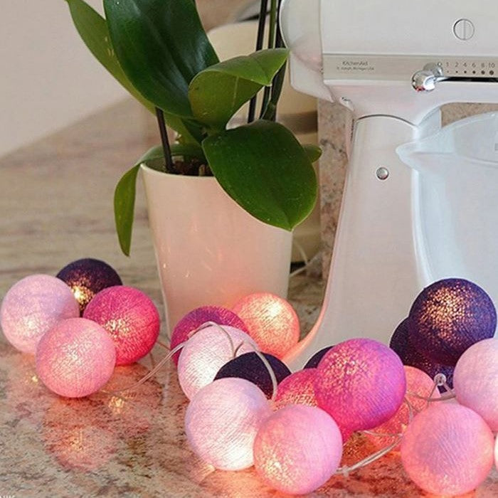 Cotton Glowing Ball Swing - Multiple Color Combinations Available-Orizon Depot
