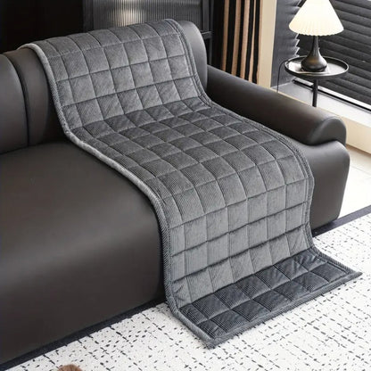 Washable Quilted Sofa Throw for Decorative Living Room Protection