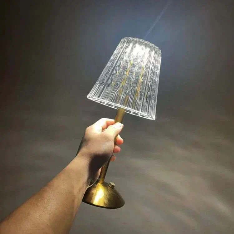 Rechargeable LED Cordless Crystal Table Lamp for Modern Decor-Orizon Depot