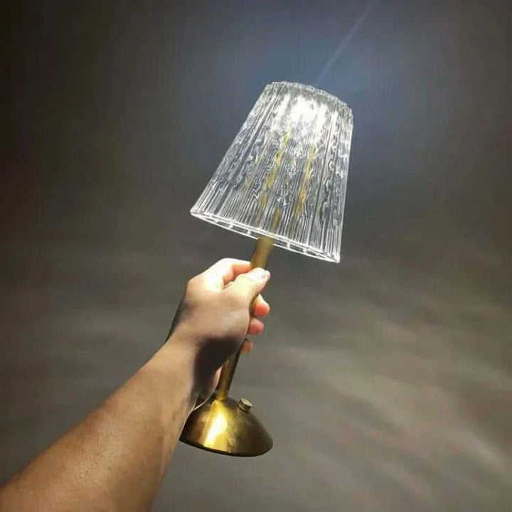 Rechargeable LED Cordless Crystal Table Lamp for Modern Decor-Orizon Depot