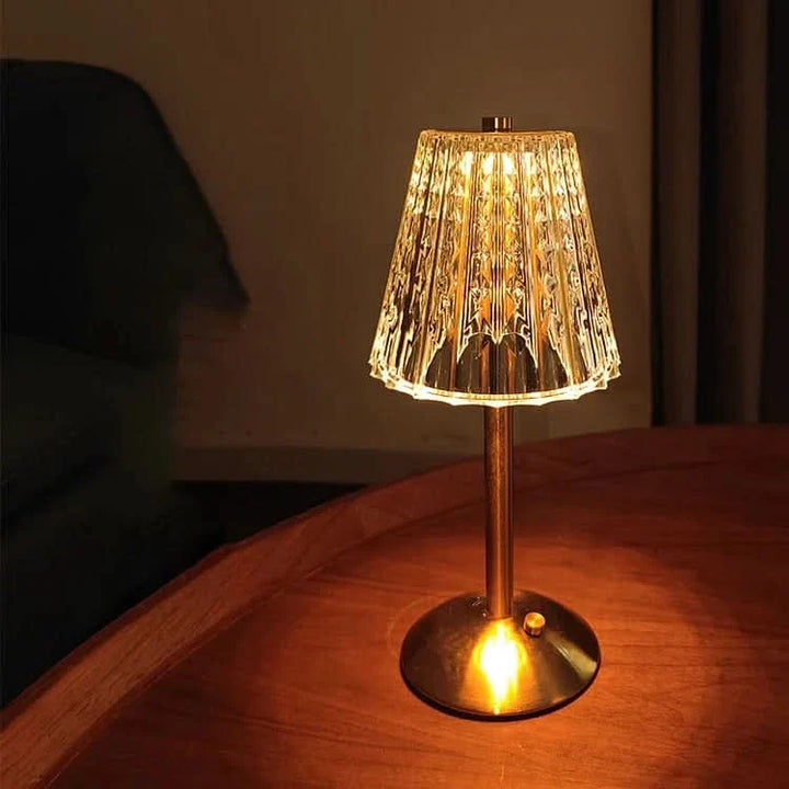 Rechargeable LED Cordless Crystal Table Lamp for Modern Decor-Orizon Depot