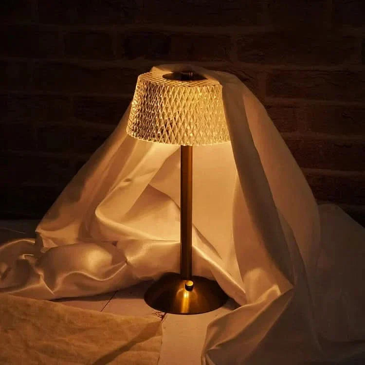 Rechargeable LED Cordless Crystal Table Lamp for Modern Decor-Orizon Depot