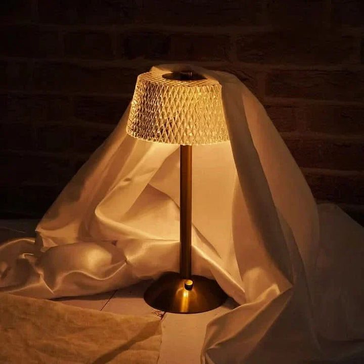 Rechargeable LED Cordless Crystal Table Lamp for Modern Decor-Orizon Depot