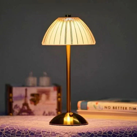 Rechargeable LED Cordless Crystal Table Lamp for Modern Decor-Orizon Depot