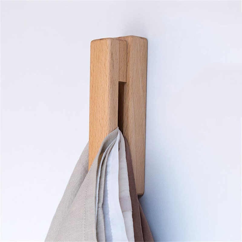 Nordic Wooden Towel Holder for Bathroom Organization and Style-Orizon Depot