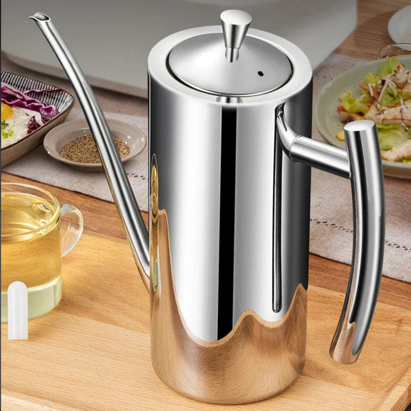Stainless Steel Oil Container for Easy Storage and Dispensing-Orizon Depot