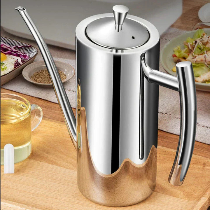 Stainless Steel Oil Container for Easy Storage and Dispensing-Orizon Depot