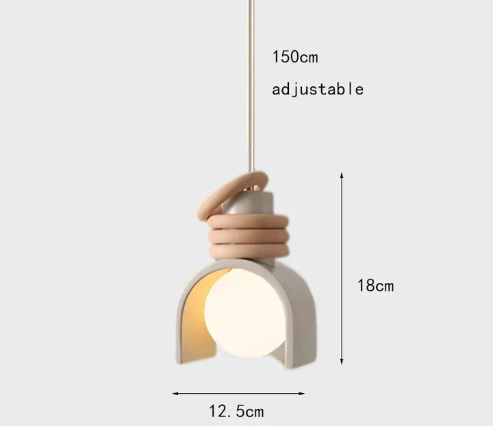Japanese Minimalist Resin Pendant Light for Modern Interiors