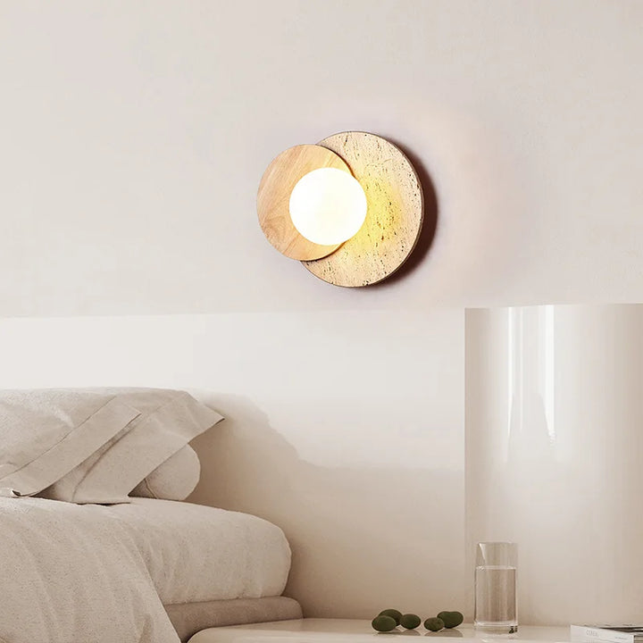 Natural Texture Wall Lamp | Modern Wabi-Sabi Style Lighting