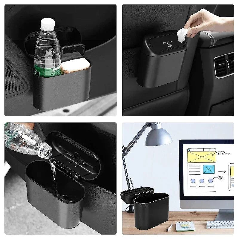 Keep Your Vehicle Spotless with a Compact Leak-Proof Car Trash Can