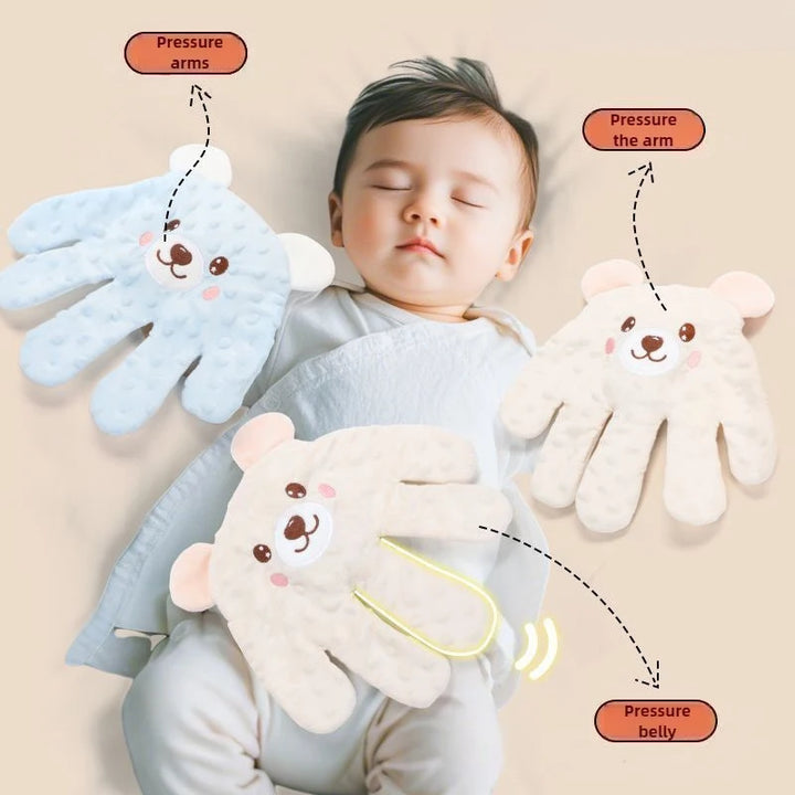 Soothing Palm Pillow for Newborns - Baby Sleep Aid with Remote Control