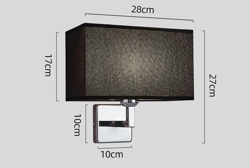 Wall Sconce with Reading Light | E27 Bedside Wall Lamp