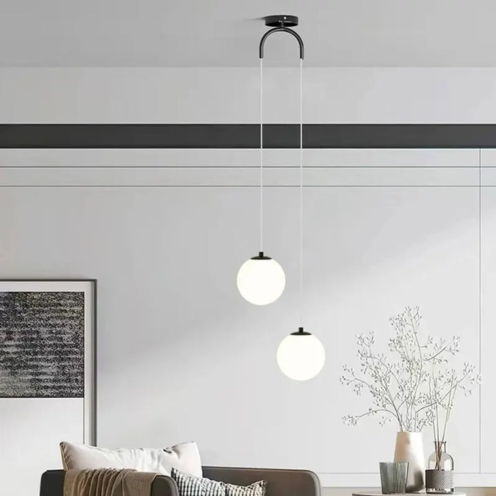 Nordic Modern Glass Globe Pendant Light Fixture